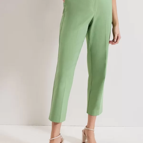 Phase Eight Phase Eight Γυναικείο Παντελόνι 7/8 από Βιώσιμο Βαμβάκι με Ίσια Γραμμή Regular Fit σε Πράσινο