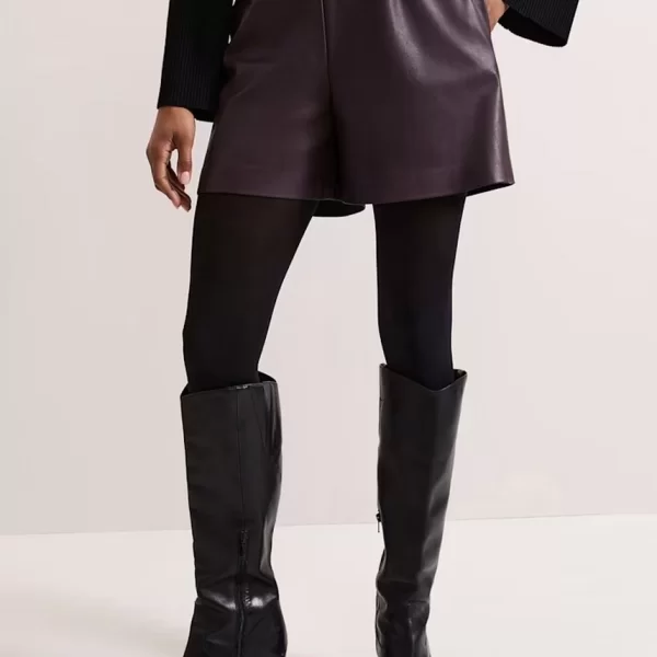 Phase Eight Phase Eight Γυναικείo Σορτς Κλασικό Σχέδιο Με Πιέτες Μωβ