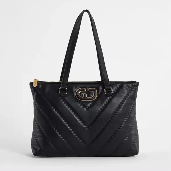 Gaudi Gaudi Γυναικεία Καπιτονέ Τσάντα Shopper Μαύρη
