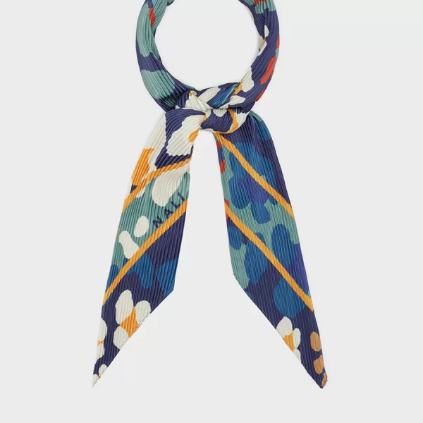 Nali Nali Γυναικείο Μαντήλι Πλισέ Floral Πολύχρωμο