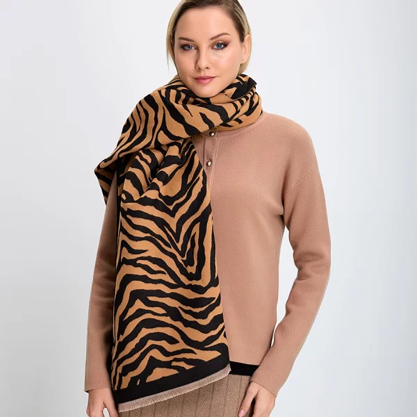 In Linea Firenze Γυναικείο Κασκόλ Εμπριμέ