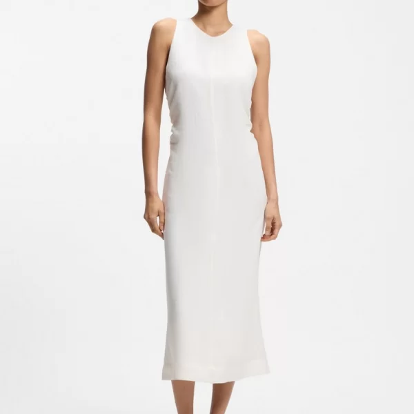 Boss Boss Γυναικείο Φόρεμα A Line Με Σούρες Στα Πλαϊνά Regular Fit