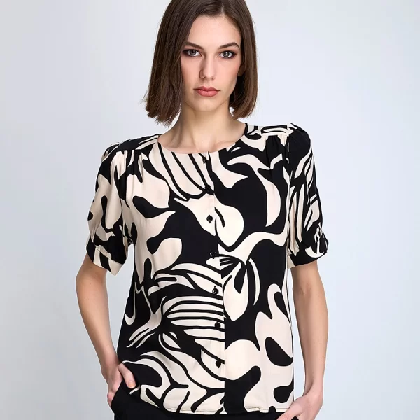 LA FEE MARABOUTEE La Fee Maraboutee Γυναικείο Πουκάμισο Regular Fit Και Στρογγυλεμένα Μανίκια Με Όγκο