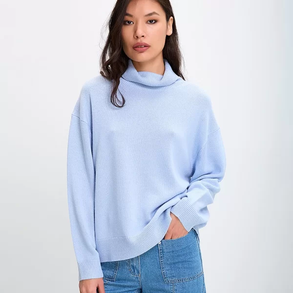 In Linea Firenze Γυναικείο Πουλόβερ με Ζιβάγκο Oversized Fit