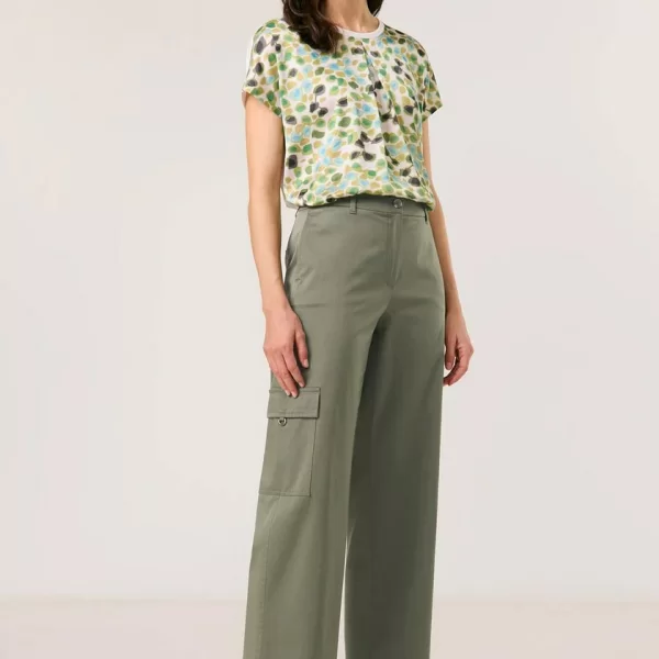 Gerry Weber Γυναικείο Παντελόνι Regular Fit Από Βαμβάκι Με Cargo Τσέπες