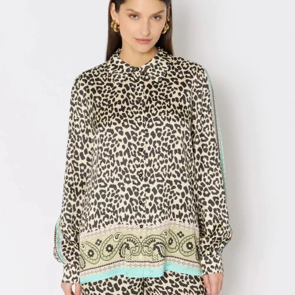 BERENICE Berenice Γυναικείο Πουκάμισο Regular Fit Jungle Print