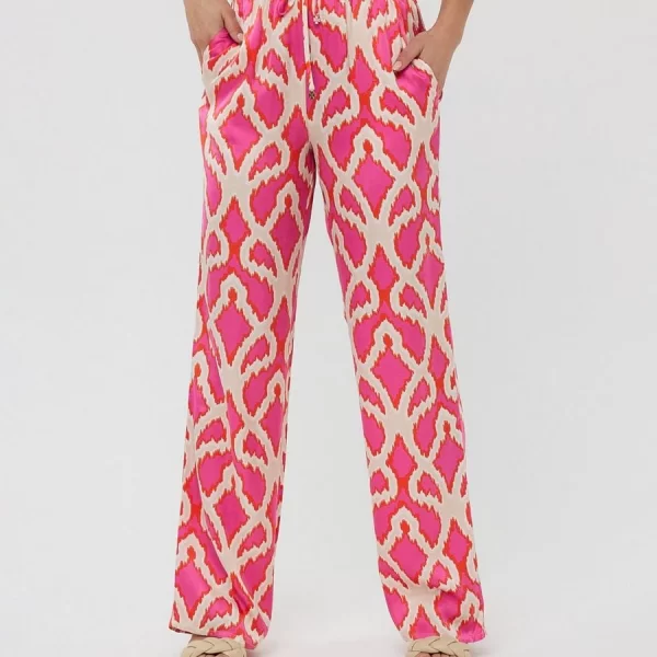 EsQualo EsQualo Γυναικείο Παντελόνι Regular Fit Με Σχέδιο Disco Spark