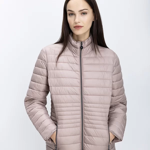 Clarina Γυναικείο Καπιτονέ Μπουφάν Με Όρθιο Γιακά
