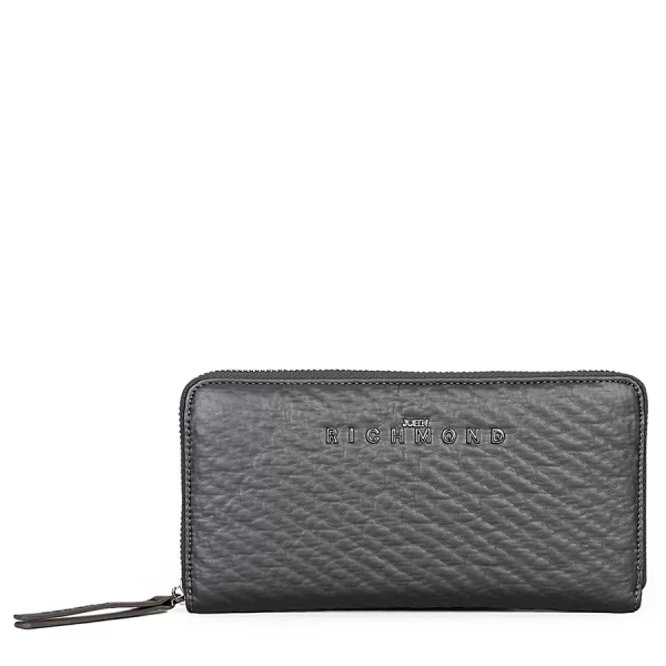 John Richmond John Richmond Γυναικείο Πορτοφόλι Με Ανάγλυφη Υφή Και Minimal Logo