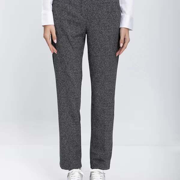 Donna Vita Γυναικείο Παντελόνι Straight Fit Με Διακριτική Υφή