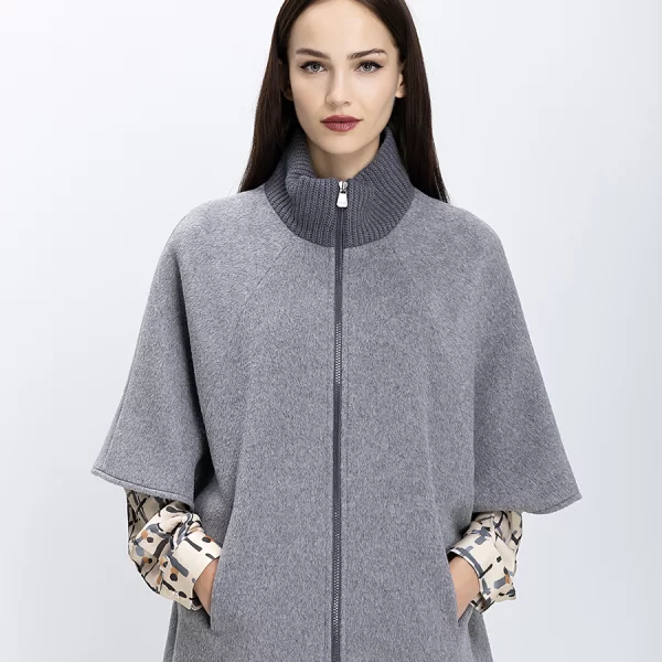 CINZIA ROCCA Cinzia Rocca Γυναικεία Πλεκτή Ζακέτα Με Φερμουάρ Και Όρθιο Γιακά