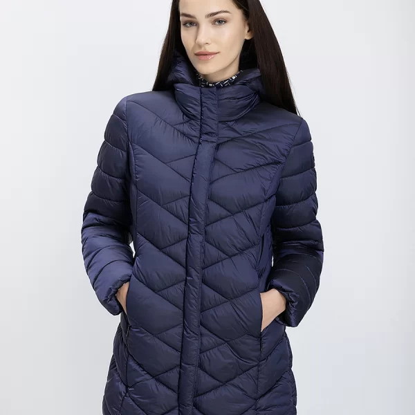 Virginia Blu Virginia Blu Γυναικείο Καπιτονέ Μπουφάν Με Κουκούλα Regular Fit