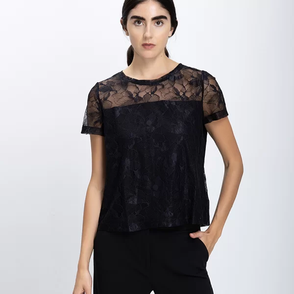 Penny Black Penny Black Γυναικείο Top Από Δαντέλα
