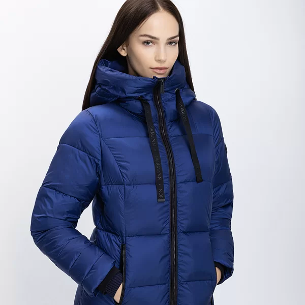 Normann Normann Γυναικείο Μπουφάν Καπιτονέ Με Κουκούλα Regular Fit