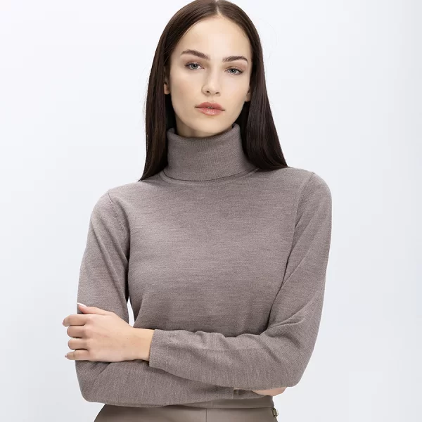 Clarina Γυναικείο Πλεκτό Ζιβάγκο Μάλλινο