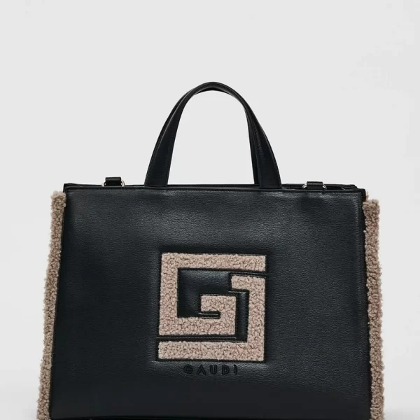 Gaudi Gaudi Γυναικεία Shopper Τσάντα Με Teddy Λεπτομέρειες Και Αποσπώμενο Λουράκι