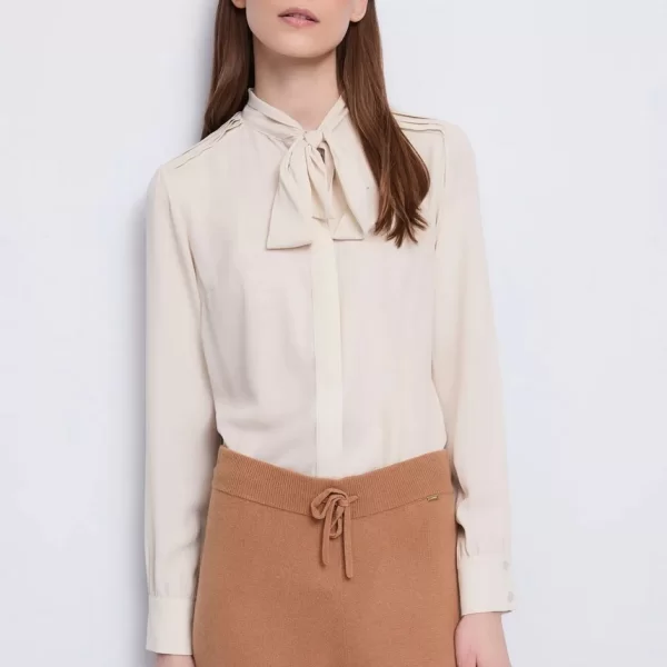 Gaudi Gaudi Γυναικείο Πουκάμισο Georgette Με Γιακά-Φουλάρι