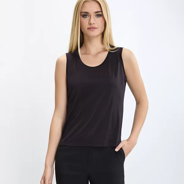 Laura Donini Γυναικείο Τοπ με Στρογγυλή Λαιμόκοψη και Άνετη Γραμμή