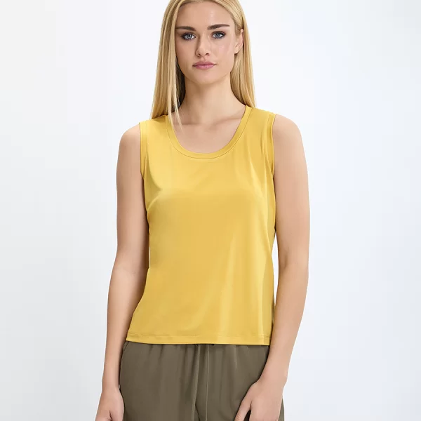 Laura Donini Γυναικείο Τοπ με Στρογγυλή Λαιμόκοψη και Άνετη Γραμμή