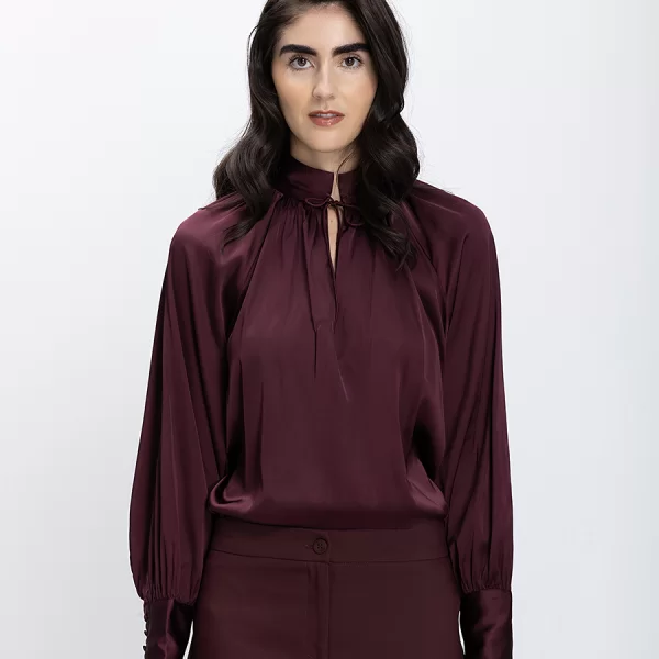 CARACTERE Caractere Γυναικεία Μπλούζα Με Δέσιμο Στο Λαιμό Regular Fit