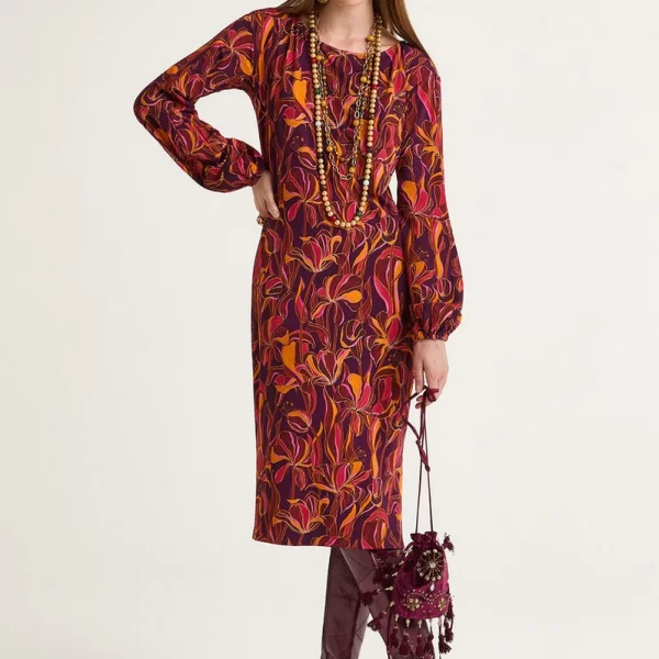 MALIPARMI Maliparmi Γυναικείο Φόρεμα Longuette Lily’s Ballet Regular Fit