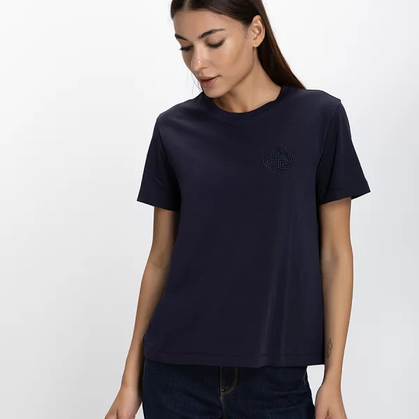 GANT GANT Γυναικείο T-shirt Regular Fit Με Κεντημένο Λογότυπο