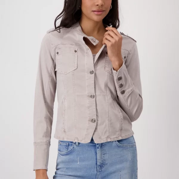Monari Monari Γυναικείο Jacket με Τσέπες Regular Fit σε Μπεζ