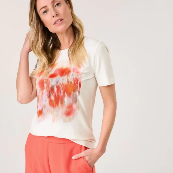 GERRY WEBER Gerry Weber Γυναικείο T-shirt Slim Fit με Αφηρημένο Σχέδιο