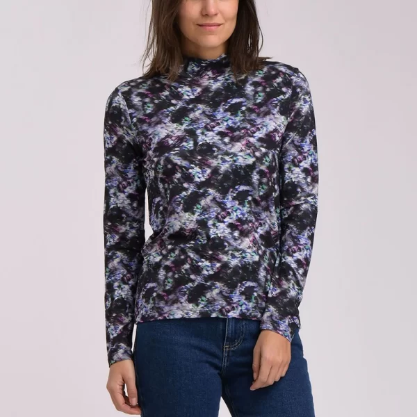 La Fee Maraboutee Γυναικεία Μπλούζα Ημιζιβάγκο Εμπριμέ