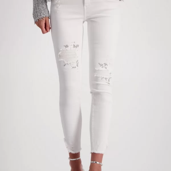 Monari Monari Sparkly Style Skinny Jean σε Πάγου
