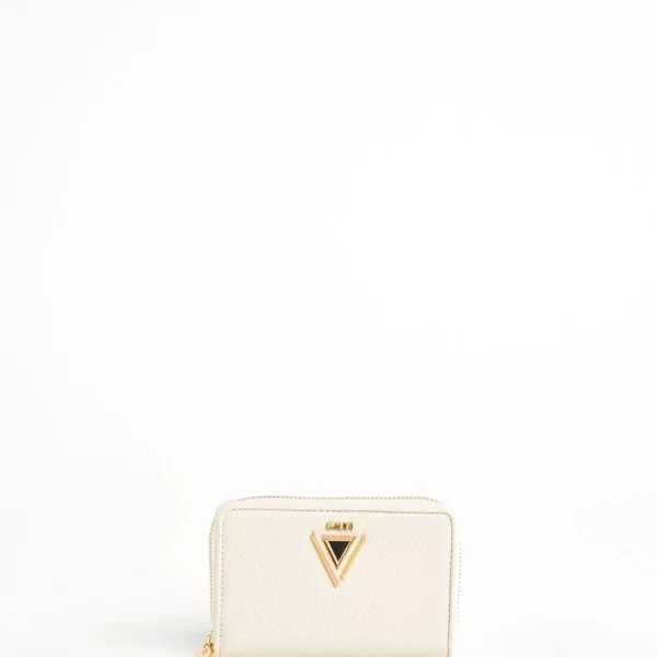 Gaudi Gaudi Mini Πορτοφόλι με Εφέ Δέρματος σε Εκρού