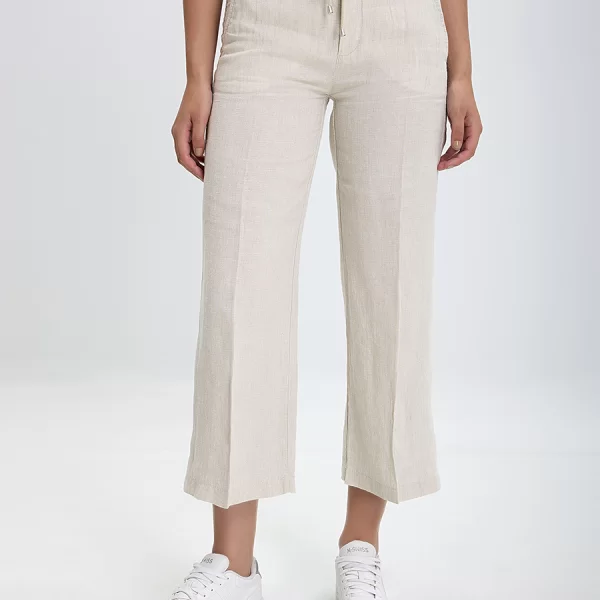 Ariela Montero Παντελόνα Cropped σε Μπεζ