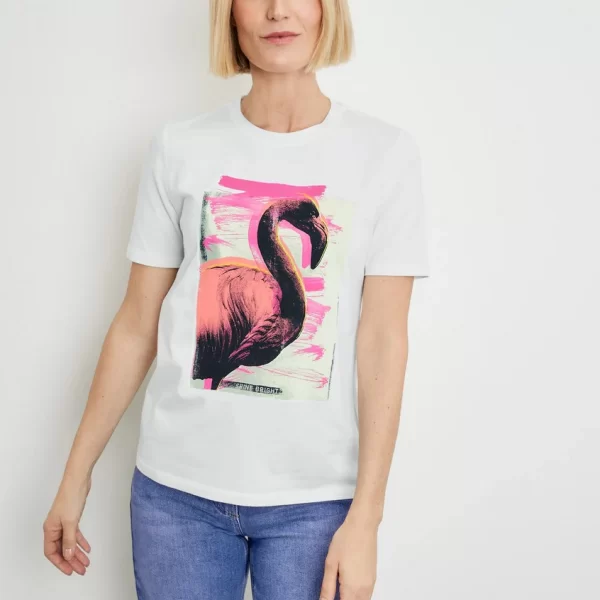 GERRY WEBER Gerry Weber T-Shirt με Τύπωμα σε Ivory