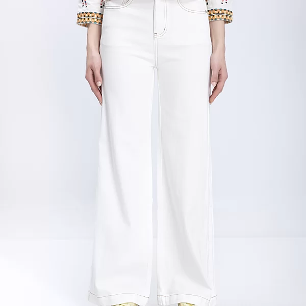 EsQualo EsQualo Γυναικείο Παντελόνι Wide Leg High Rise Fit