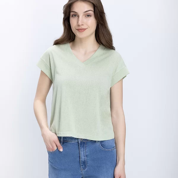 LUNA LLENA Luna Llena Γυναικεία Μπλούζα V Neck Regular Fit