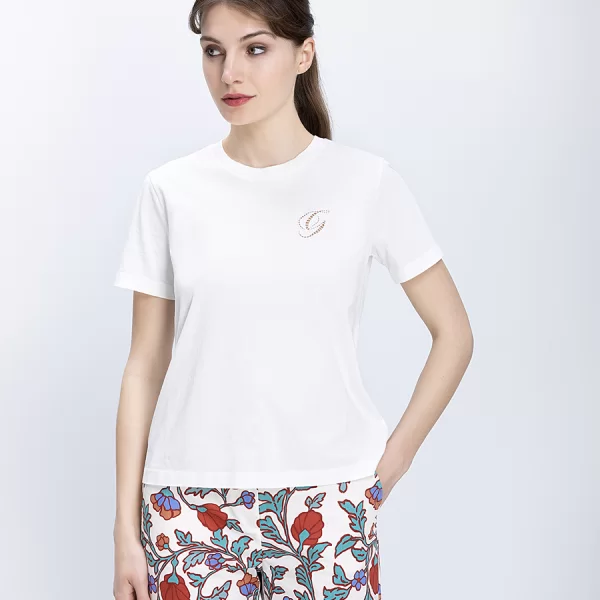 GANT Gant Γυναικείο T Shirt Βαμβακερό Με Κοντό Μανίκι Regular Fit