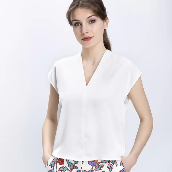 Penny Black Penny Black Γυναικεία Μπλούζα Με V Λαιμόκοψη Κοντό Μανίκι Regular Fit