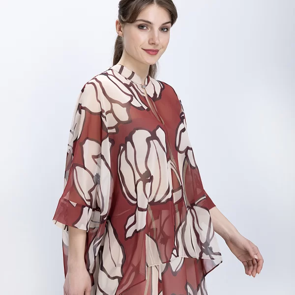 Diana D Diana D Γυναικεία Μπλούζα Με Φλοράλ Σχέδιο Relaxed Fit