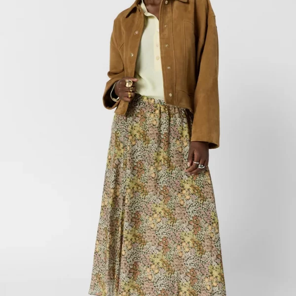 Gerald Darel Gerard Darel Γυναικεία Φούστα Maxi Με Φλοράλ Σχέδιο Flared Fit