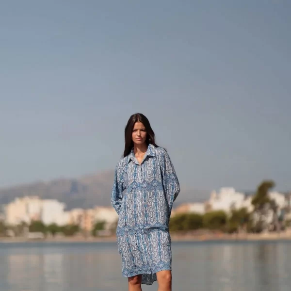 LUNA LLENA Luna Llena Γυναικείο Σεμιζιέ Midi Paisley Regular Fit