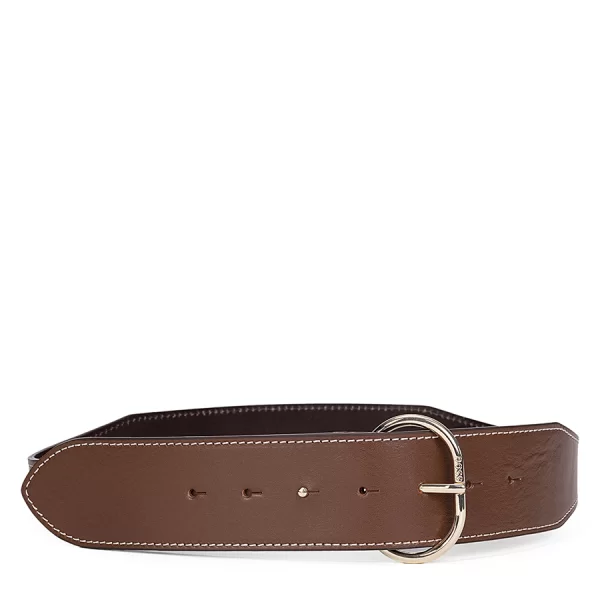 Boss Boss Γυναικεία Ζώνη Με Στρογγυλή Μεταλλική Αγκράφα