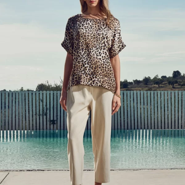 Animal print μπλούζα