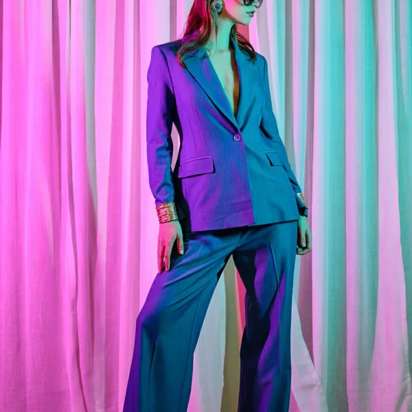 DESIREE Ψηλόμεσο ίσιο παντελόνι με φαρδύ μπατζάκι