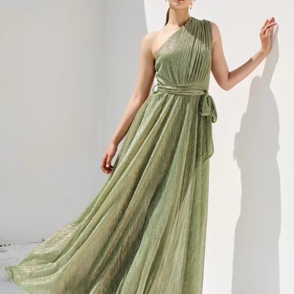 Μάξι εξώπλατο φόρεμα με έναν ώμο