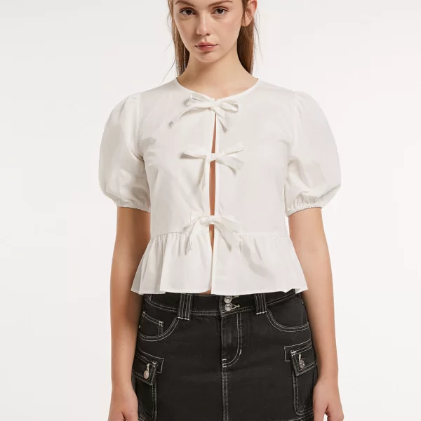 Alcott Donna (Italy) Πουκάμισο με βολάν και φιόγκους