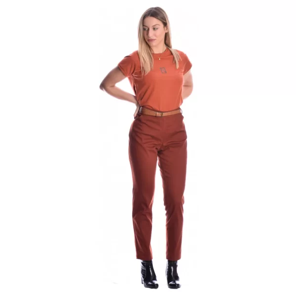 FGL Κεραμιδί υφασμάτινο παντελόνι