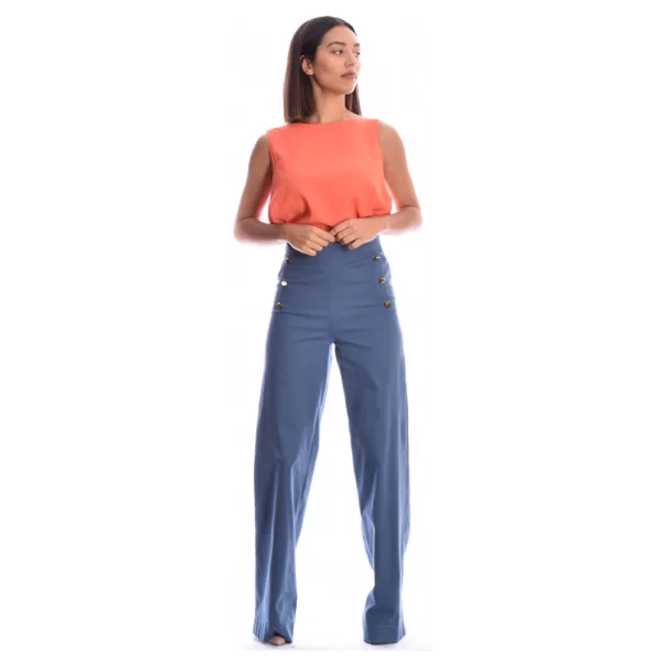 Moutaki Πετρόλ ψηλόμεση παντελόνα