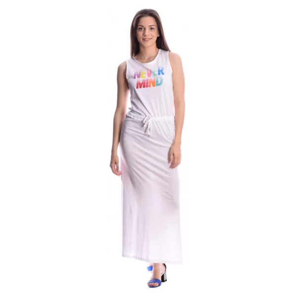 Alcott Donna (Italy) Λευκό μάξι φόρεμα