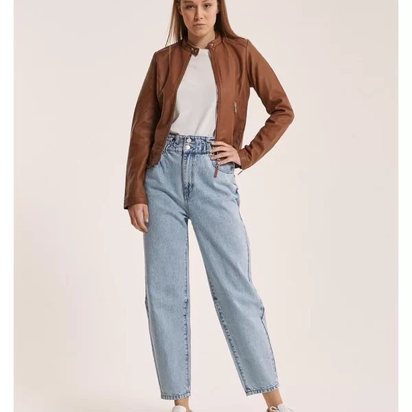 Alcott Donna (Italy) Ταμπά leather effect δερματίνη τζάκετ