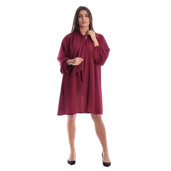 I am ( ITALY) Μπορντό μίνι φόρεμα